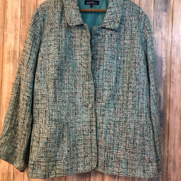 Penningtons Jackets & Blazers - Beautiful Teal Boucle Jacket